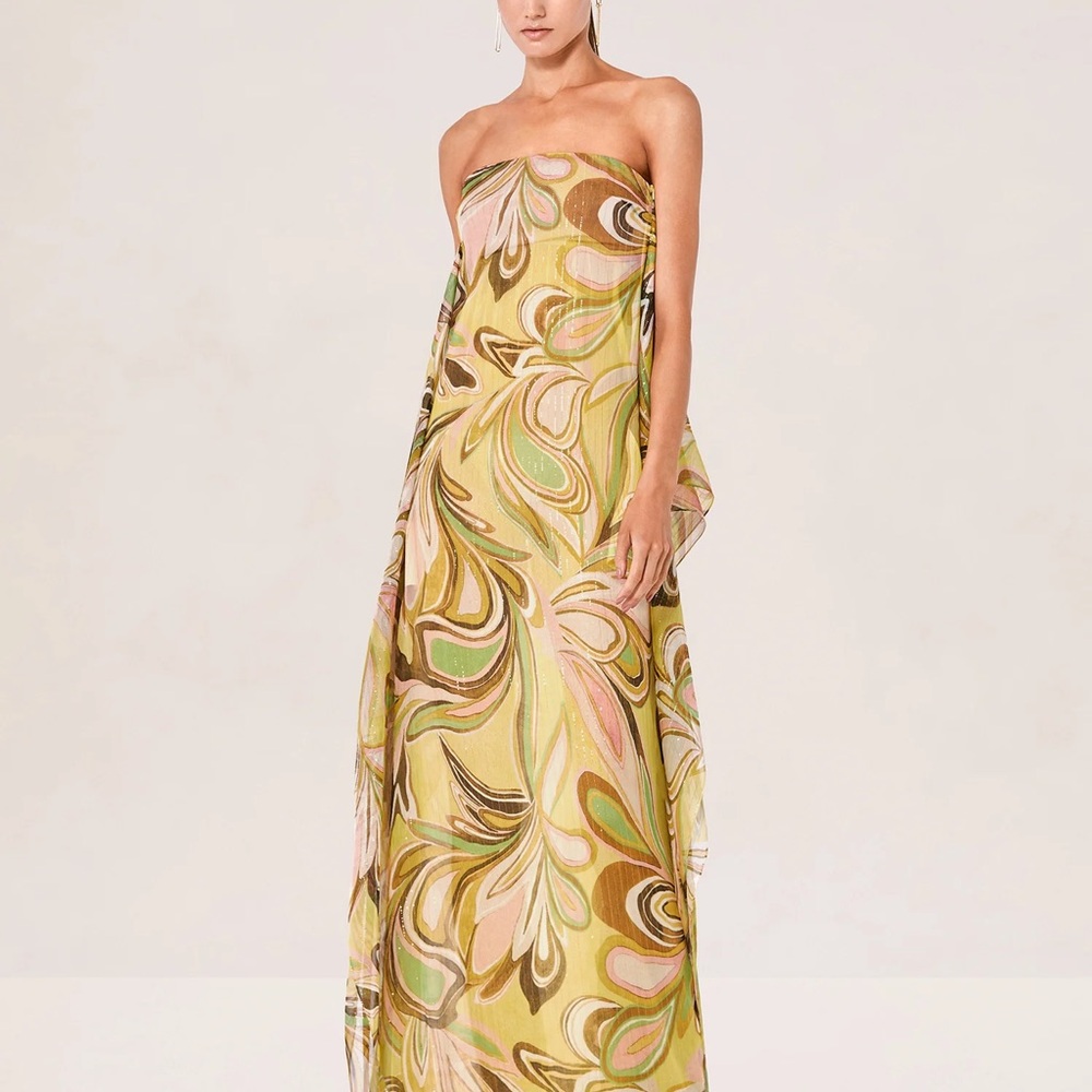 ALEXIS
Cami Dress In Golden Ethereal